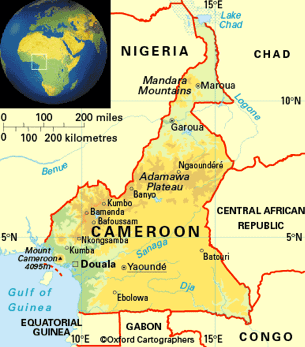 cameroon map