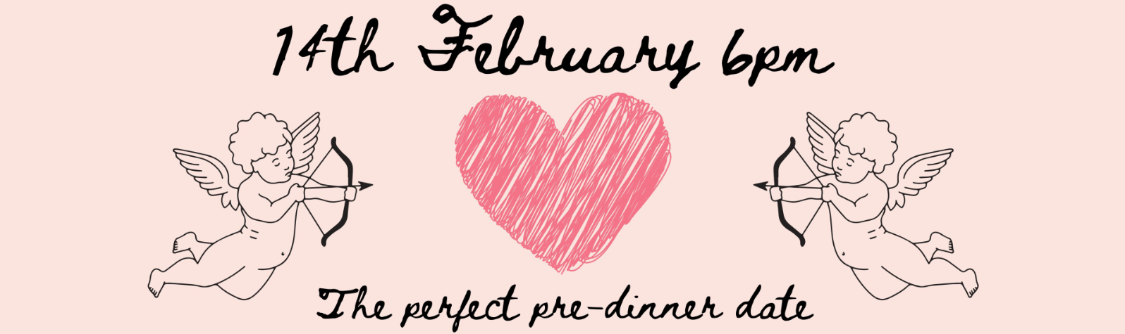 14th february valentine's in person tasting banner