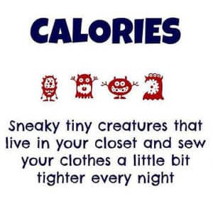 cartoon joke about calories