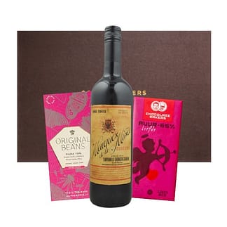 Chocolate & Wine Gift: Red Wine and Dark Chocolate