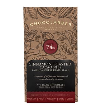 Chocolarder - 74% Cinnamon Toasted Cacao Nibs