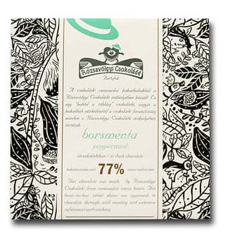 Rózsavölgyi Csokoládé - Dark Chocolate 77% with Peppermint
