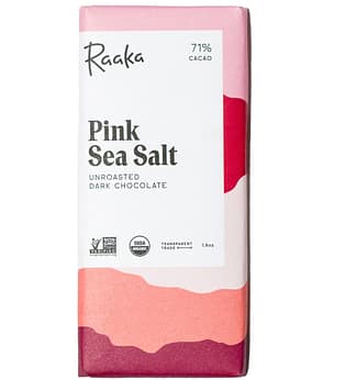 Raaka Pink Sea Salt Dark Chocolate