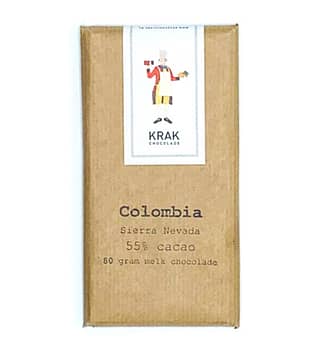 Krak Chocolade - Sierra Nevada, Colombia 55% Dark Milk Chocolate