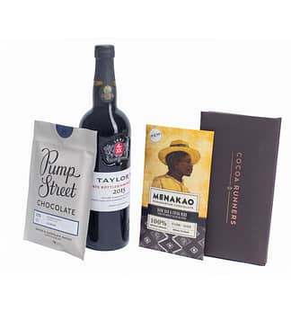 Chocolate & Wine Gift: Port and Dark Chocolate
