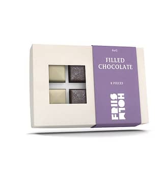 Friis Holm -  8 Truffles (mixed, inc. alcohol, 10G per truffle)