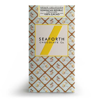 A powerful 100% cacao bar from Isle of Wight maker Seaforth