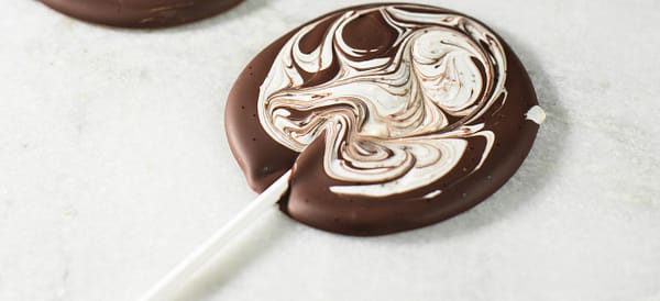 Marbled Chocolate Lollipops