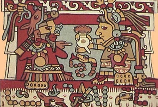 aztec cocoa drinking ritual