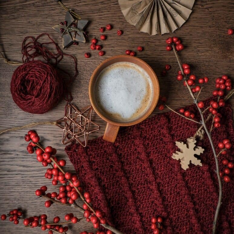 festive coffee cup