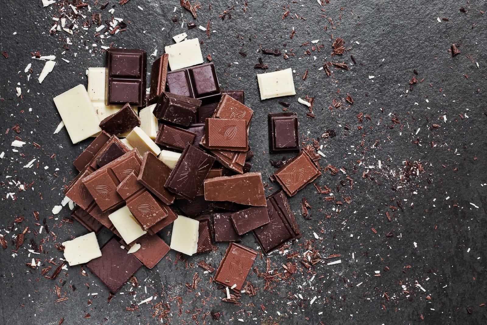 chocolate pile