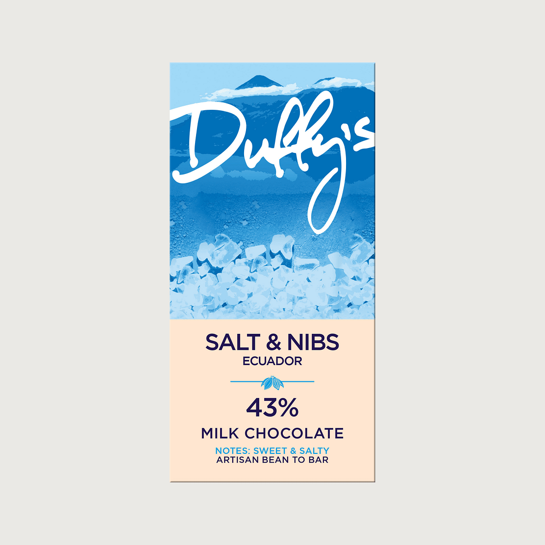 Duffy's - Corazon Del Ecuador Milk 43% with Nibs & Oak Smoked Sea Salt