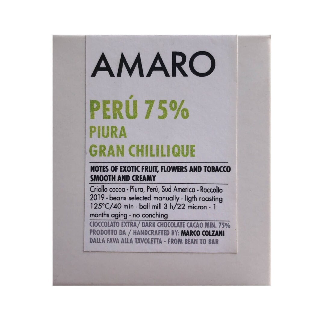 Amaro - Gran Chililique, Peru 75% Dark
