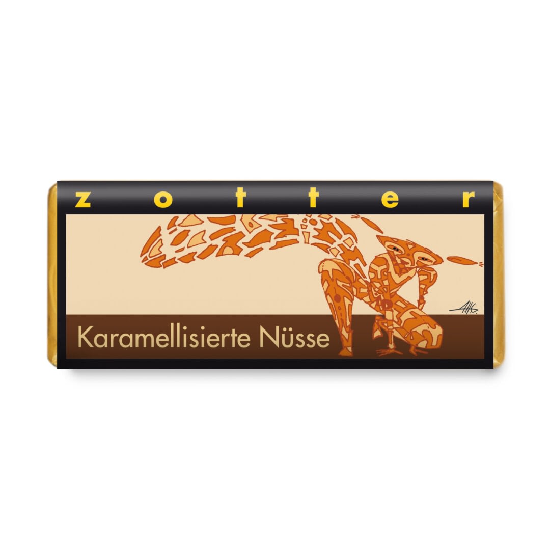 Zotter - Caramelised Nuts Bar (Carton of 10)