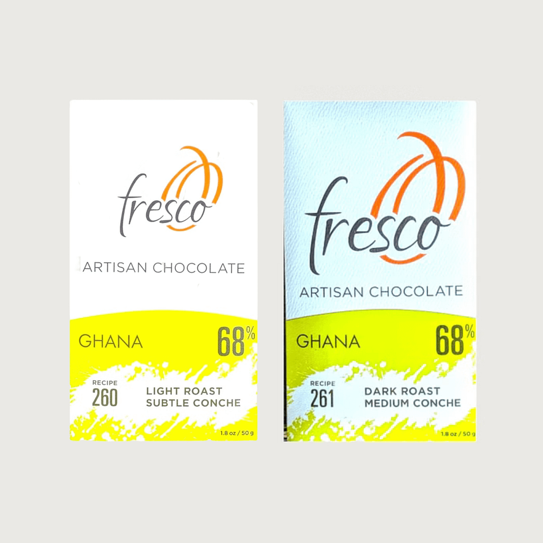 Compare the Roast and Conche: Fresco - ABOCFA 68%