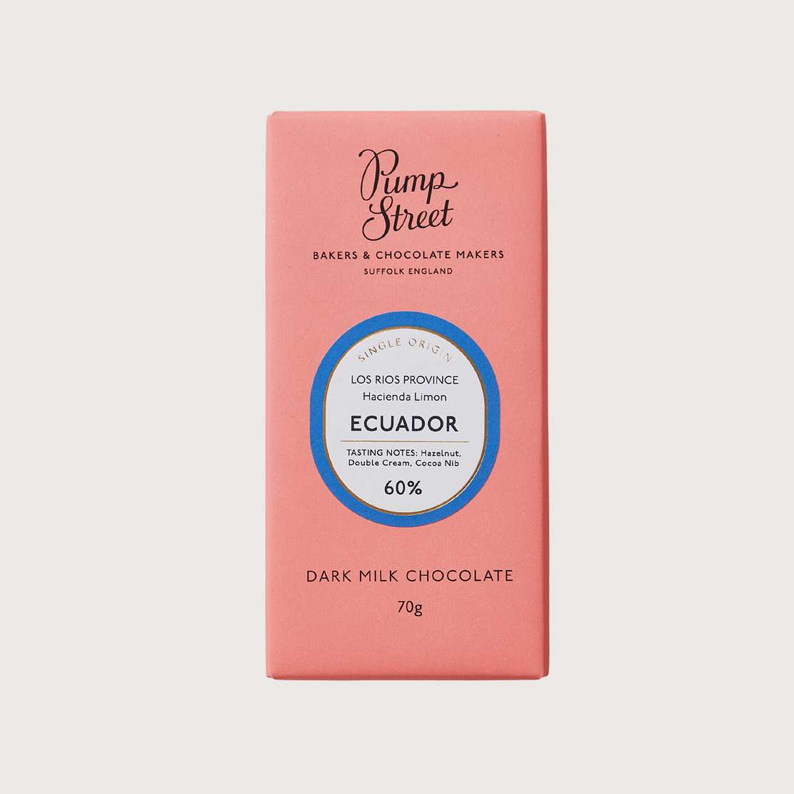 Pump Street Chocolate - Ecuador, Dark Milk 60%