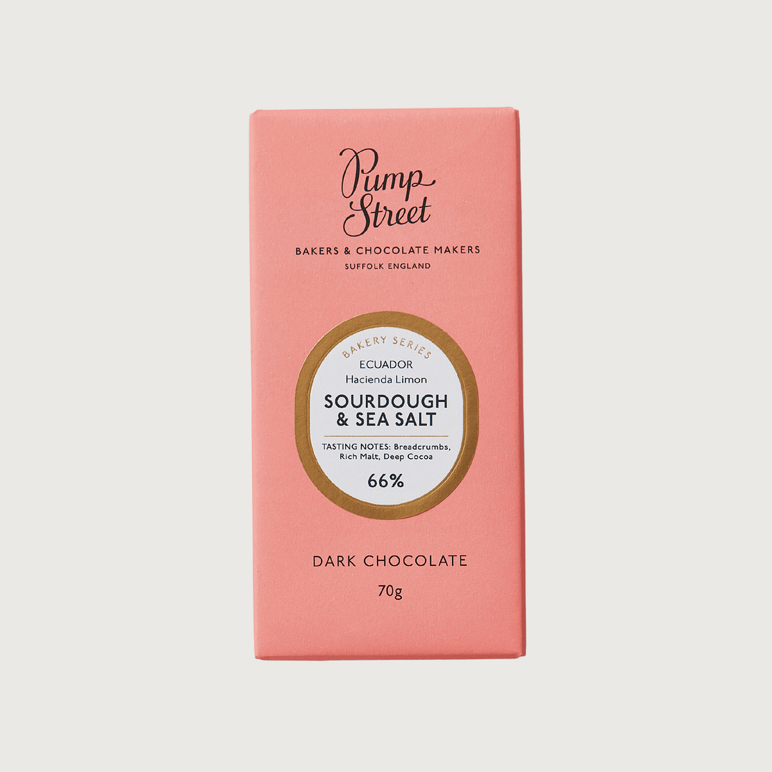 Pump Street Chocolate - Sourdough and Sea Salt, Dark 66%