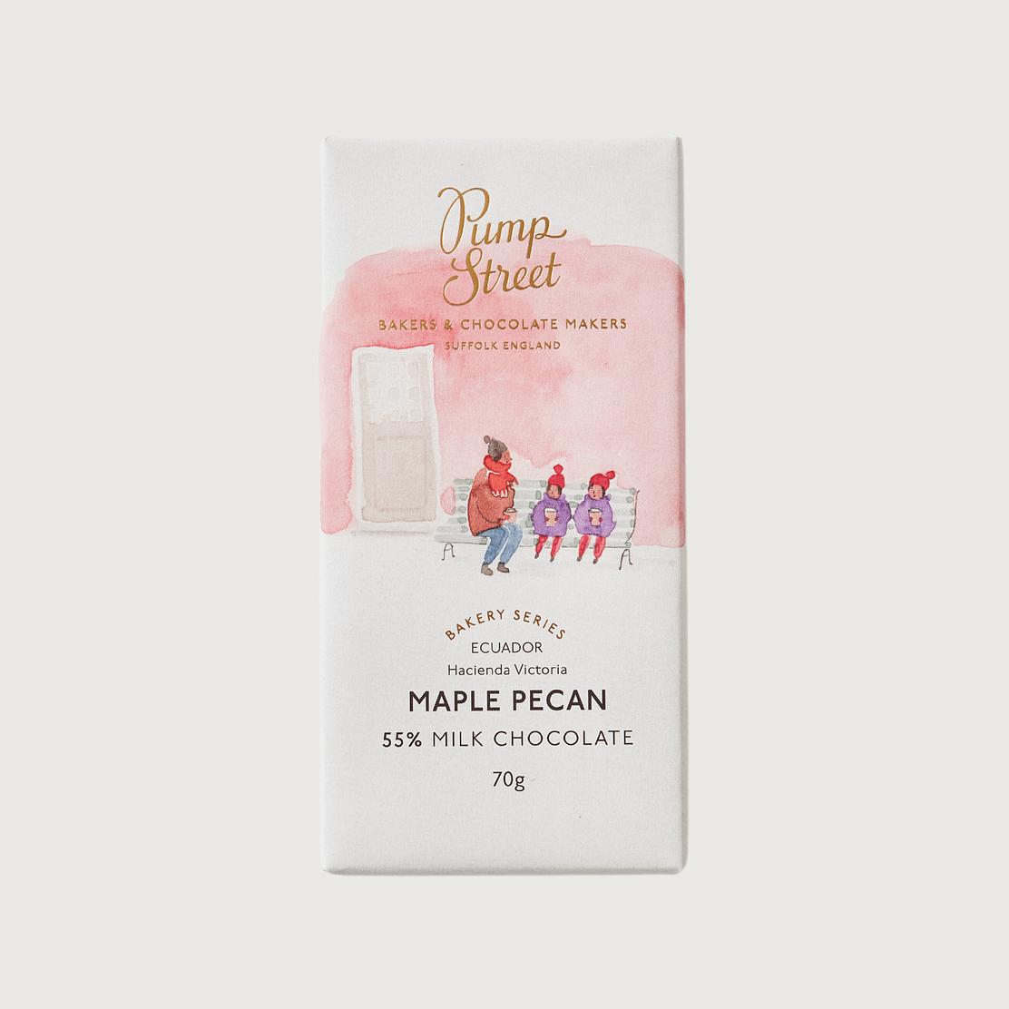 Pump Street Chocolate - Maple Pecan, Ecuador, Dark Milk 55%
