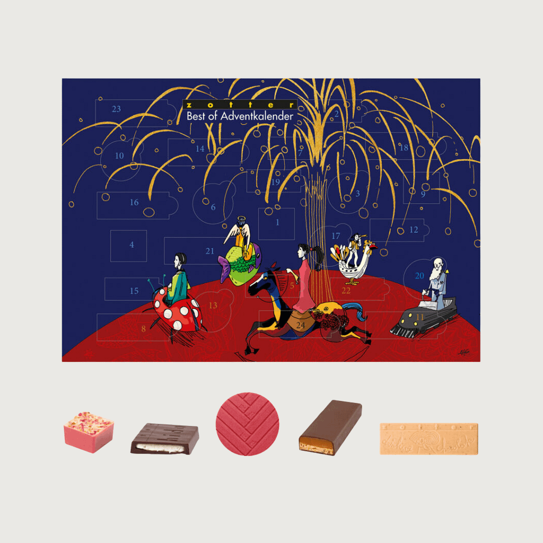 Zotter - 'Best Of' Advent Calendar 2025 (German packaging)