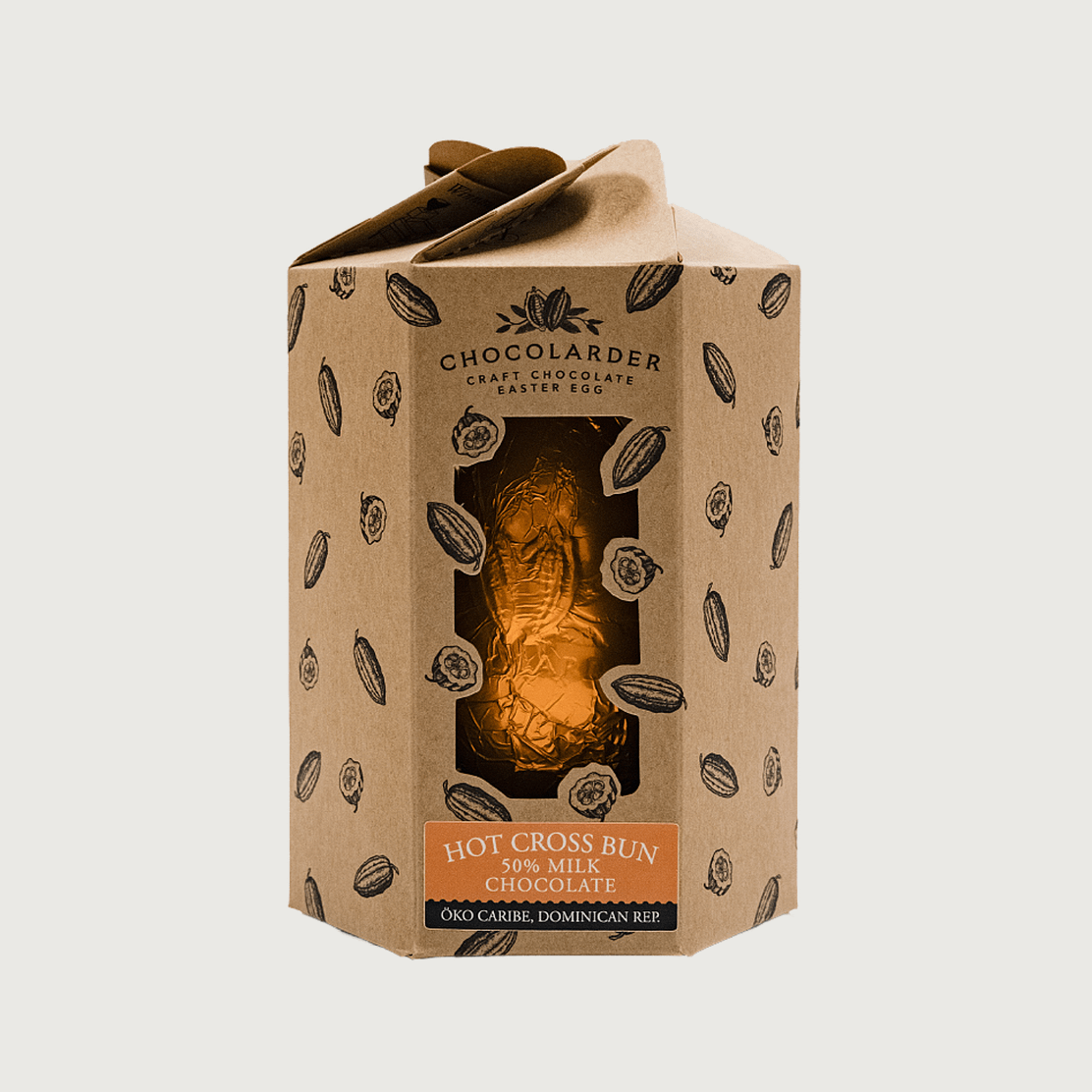 Chocolarder - Hot Cross Bun, Milk 50% Easter Egg