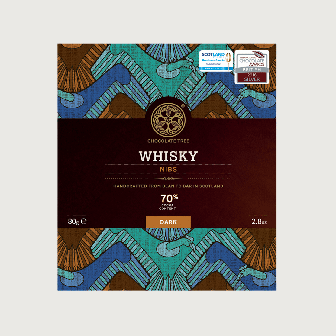 Chocolate Tree - Whisky Nibs, Dark 70%