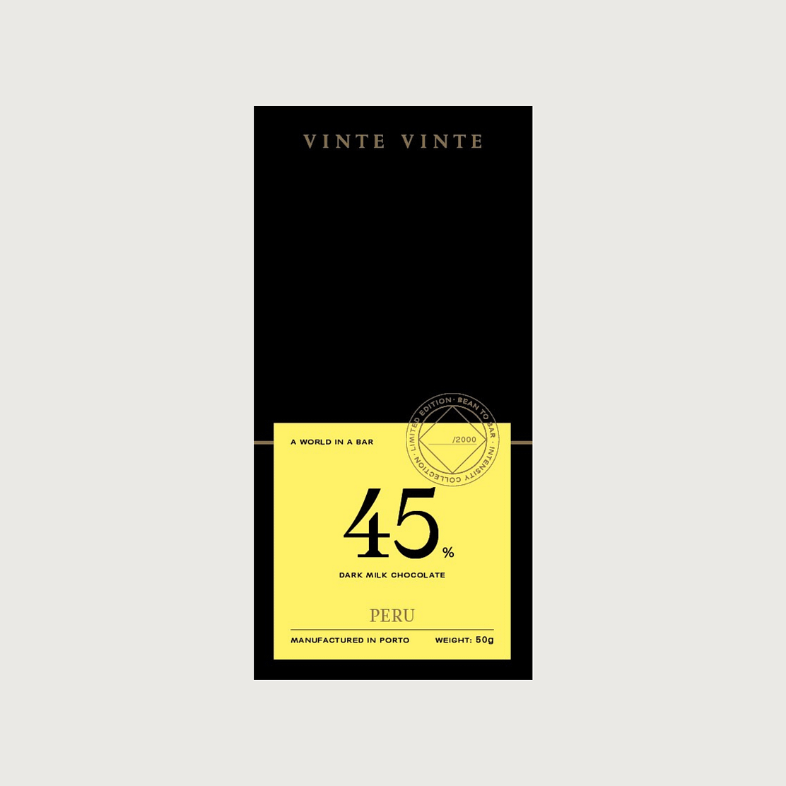 Vinte Vinte - Marañon, Peru, Dark Milk 45% (Limited Edition)