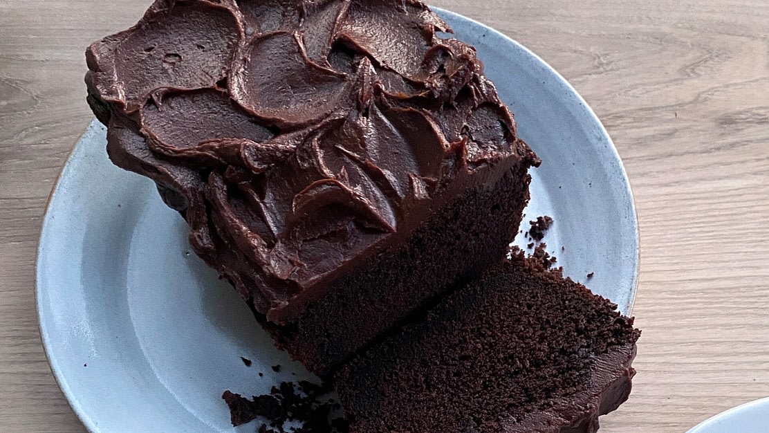 Chocolate Buttermilk Loaf with Chocolate Ganache