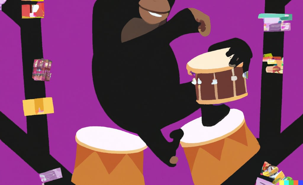 Drumming, Chimpanzees, Gorillas and Craft Chocolate