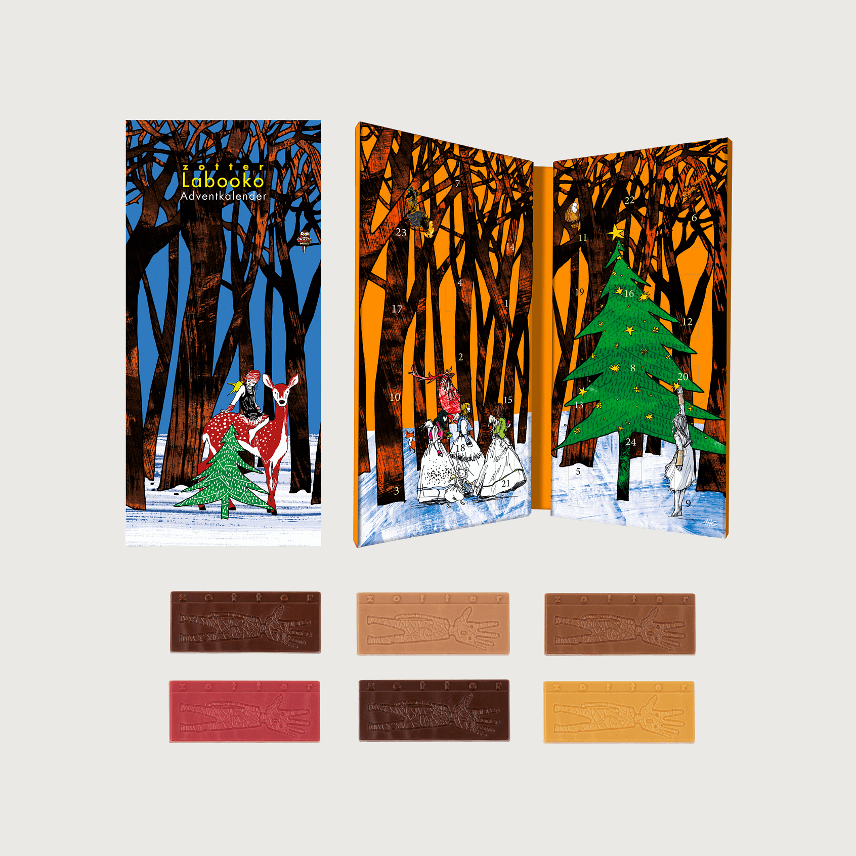 Zotter Labooko Advent Calendar Cocoa Runners