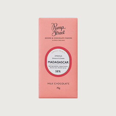 Pump Street Chocolate - Madagascar, Milk 58%