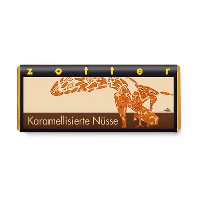 Zotter - Caramelised Nuts Bar (Carton of 10)