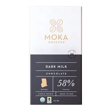 Moka - Ghana, ABOCFA, Dark Milk 58%