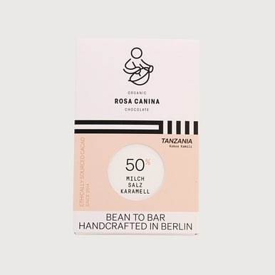 Rosa Canina - Salted Caramel, Kokoa Kamili, Tanzania Milk 50%