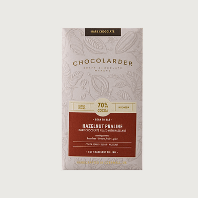 Chocolarder - Hazelnut Filled, Seram Island, Indonesia Dark 70%