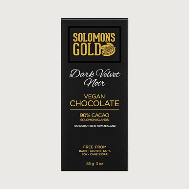 Solomon's Gold - Velvet Noir with Coconut Oil, Dark 90%