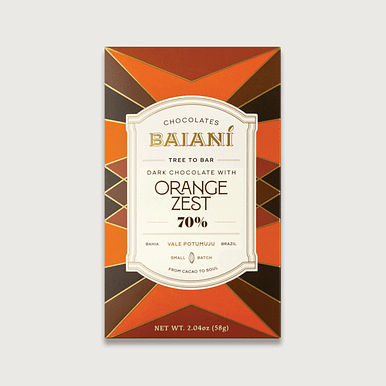 Baiani - Vale Potomuju, Brazil, Dark 70% with Orange Zest