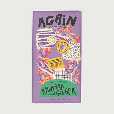 Chocolarder - Again, Rhubarb and Ginger, Milk 50%