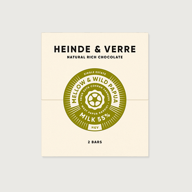 Heinde & Verre - Mellow & Wild Papua, Milk 55%