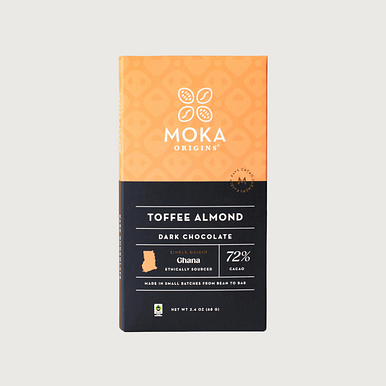 Moka - Toffee Almond, Ghana, Dark 72%