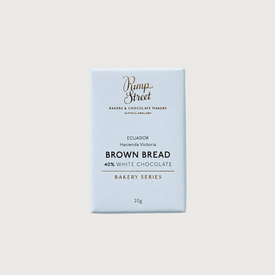Pump Street Chocolate – Brown Bread, Ecuador White 40% Taster Bar