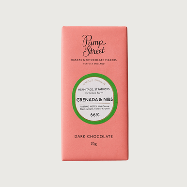Pump Street Chocolate - Grenada & Nibs, Dark 66%