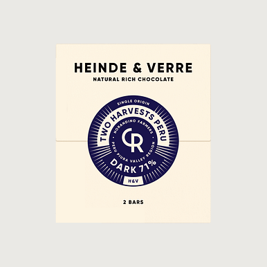 Heinde & Verre - Piura, Peru, Two Harvests, Dark 71%