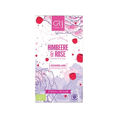 Georgia Ramon - Raspberry & Rose White Chocolate Bar