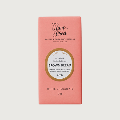 Pump Street Chocolate - Brown Bread, Ecuador White 40%