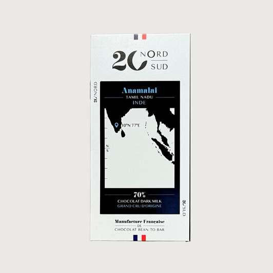 20°Nord 20°Sud - Anamalai, India, Dark Milk 70%