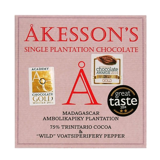 Akesson's - Madagascar 75% with Wild Voatsiperifery Pepper (Carton of 12)