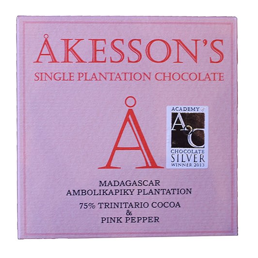 Akesson's - Madagascar 75% with Pink Pepper (Carton of 12)