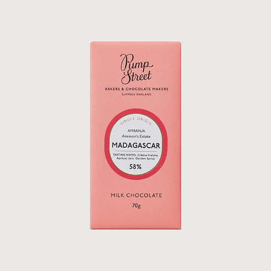 Pump Street Chocolate - Madagascar, Milk 58%