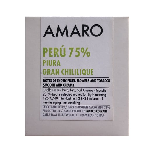 Amaro - Gran Chililique, Peru 75% Dark
