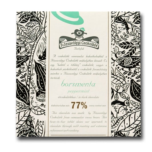 Rózsavölgyi Csokoládé - Dark 77% with Peppermint